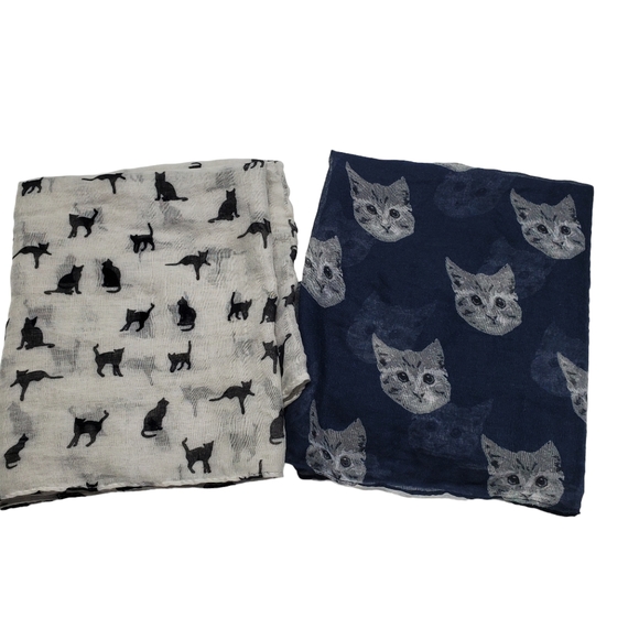 Chatties Cat Infinity Scarves Women's Bundle Of Two 100%Polyester One Size - Picture 9 of 16